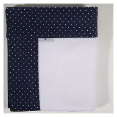 COCHO COCHO - Manta Polar Blanco Azul Puntitos