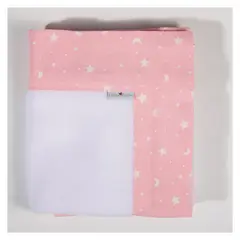 COCHO COCHO - Manta Polar Blanco Cielo Rosado