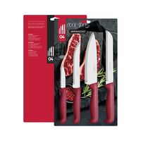 Set cuchillos para cocina Simonaggio Cooktools 4 piezas rojo