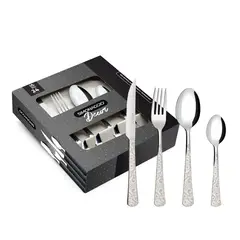 GENERICO - Set cubiertos caja Simonaggio arabesco decor 24 piezas