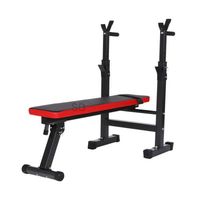 Banco y soporte para barra plegable