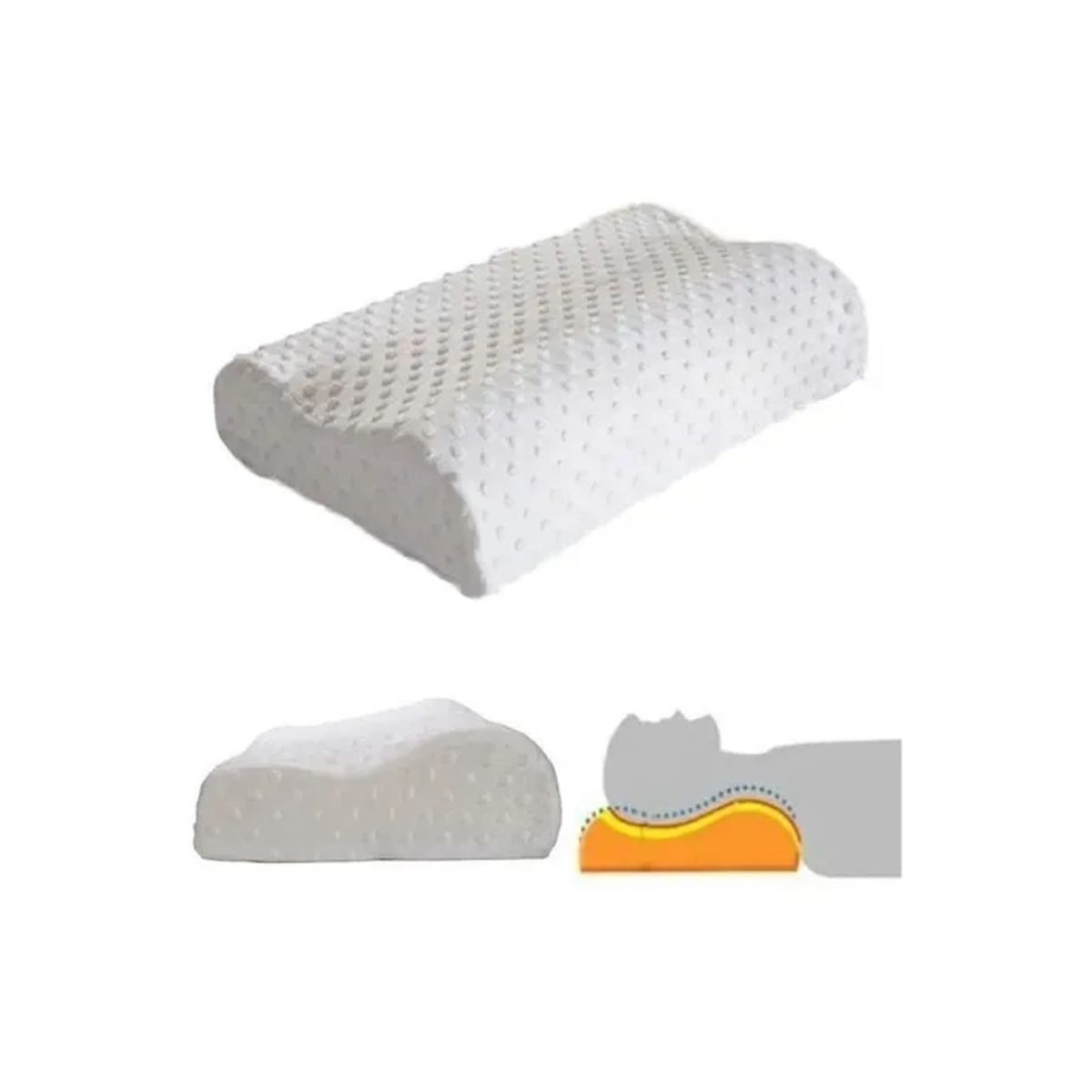 GENERICO - Almohada Viscoelastica Memoria Cervical Terapéutica