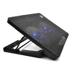 GENERICO - Base Ajustable Notebook Soporte Laptop Ventilador Fan Cooler