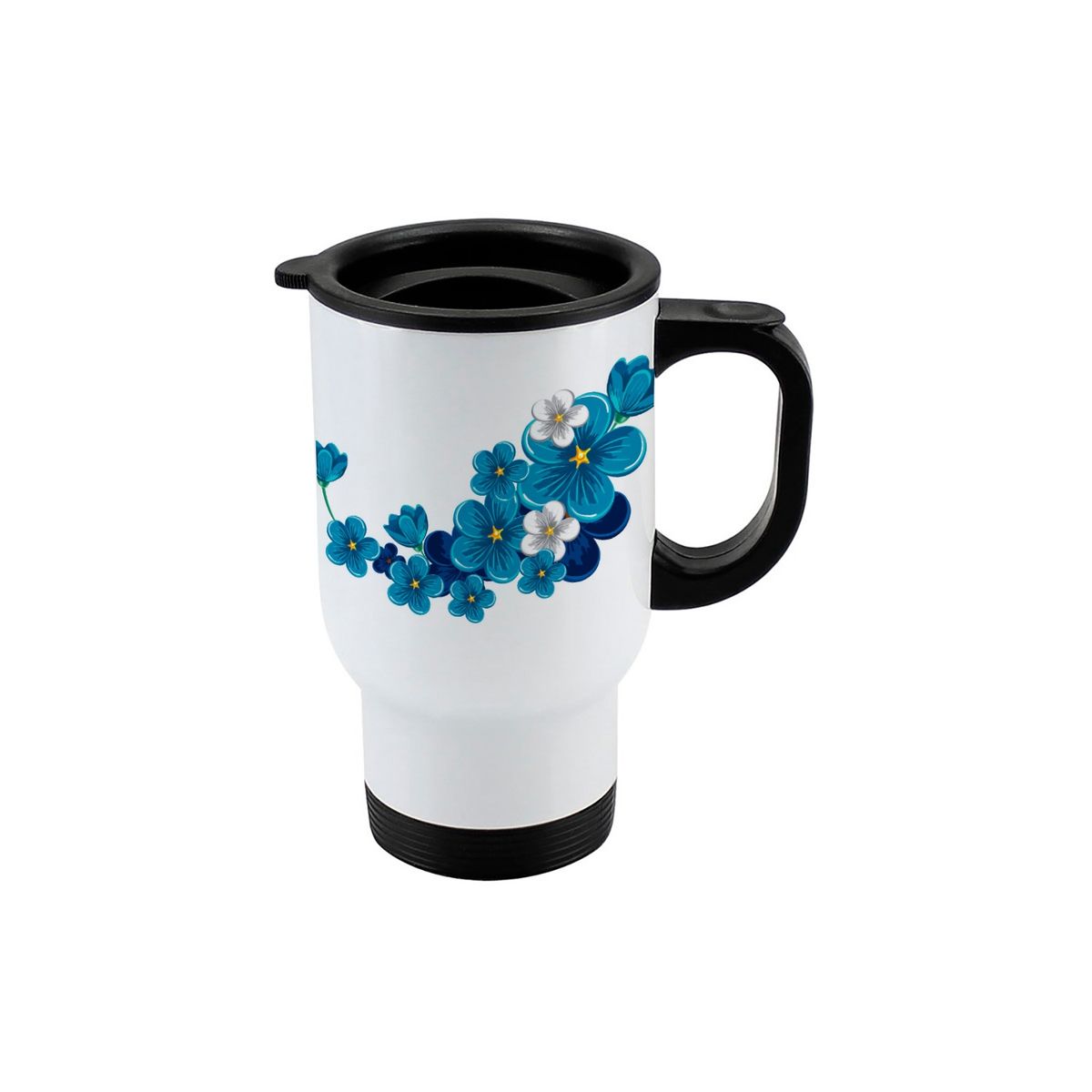 GENERICO - Mug térmico de viaje Flores