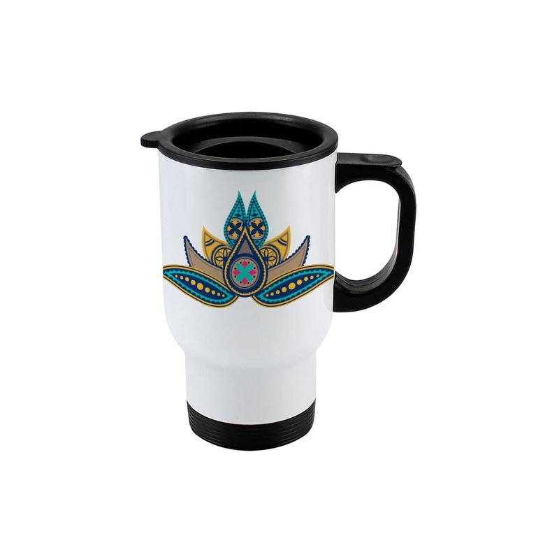 GENERICO - Mug térmico de viaje Flor de loto