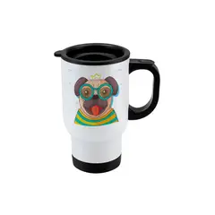 GENERICO - Mug térmico de viaje Perrito Pug