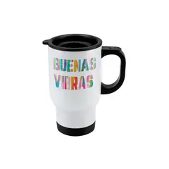 GENERICO - Mug térmico de viaje Buenas vibras