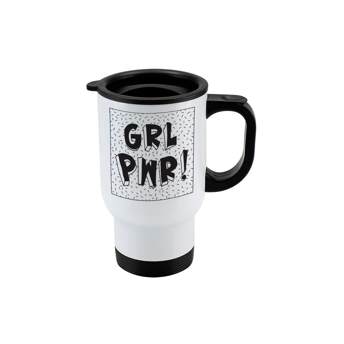 GENERICO - Mug térmico de viaje Girl power