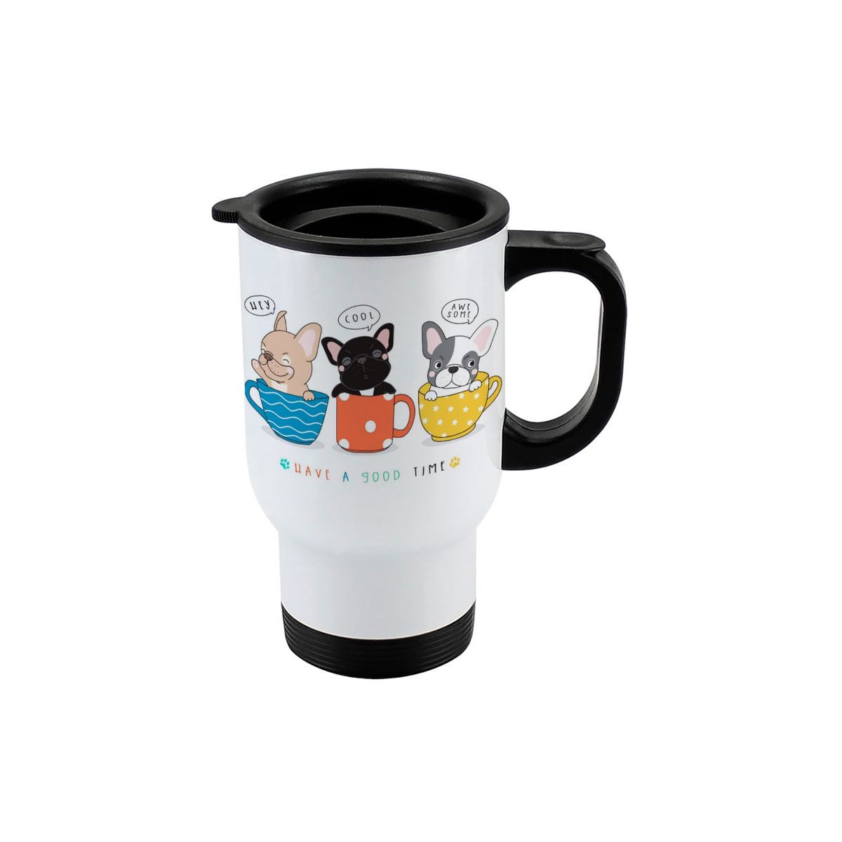 GENERICO - Mug térmico de viaje Perritos