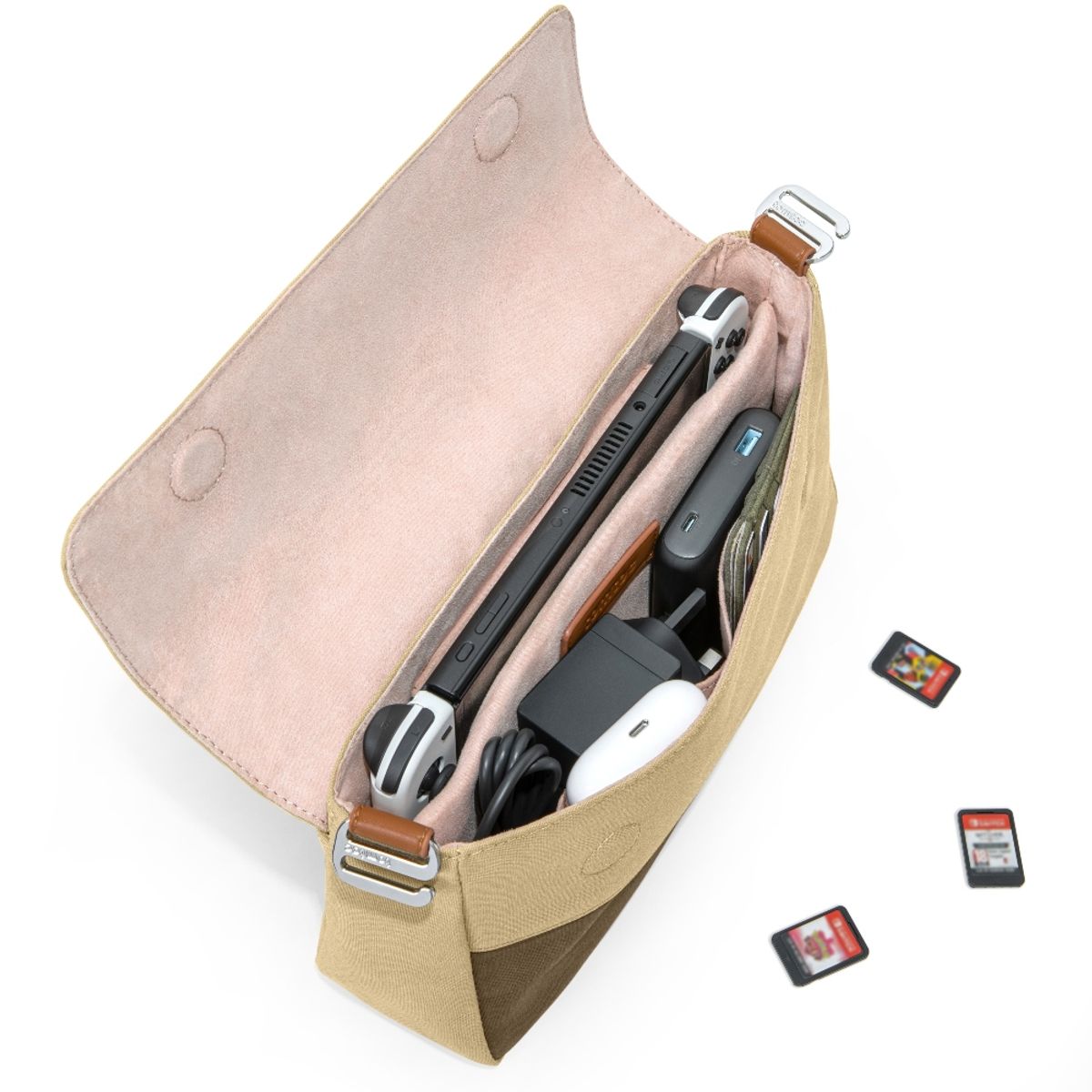 TOMTOC - Tomtoc Lady Bolso Para Nintendo Switch OLED- Khaki