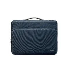 TOMTOC - Maletin A14 Para 13" New MacBook Pro & Air M1-Azul Oscuro