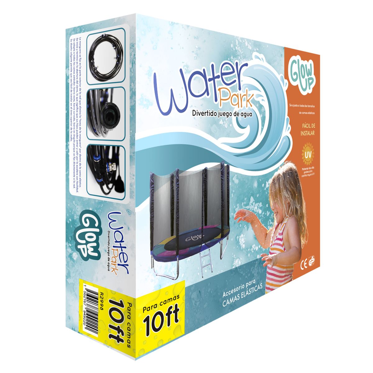 GLOWUP - Juego De Agua Para Cama Elástica Y Jardín Glowup 3,05 Mt.