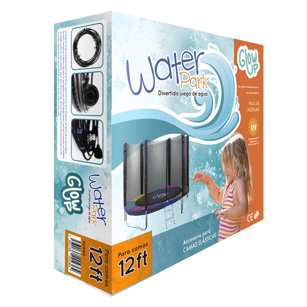 GLOWUP - Juego De Agua Para Cama Elástica Y Jardín Glowup 3,66 Mt.