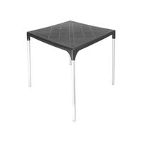 Mesa Plástica Exterior 75x70x70cm Negra
