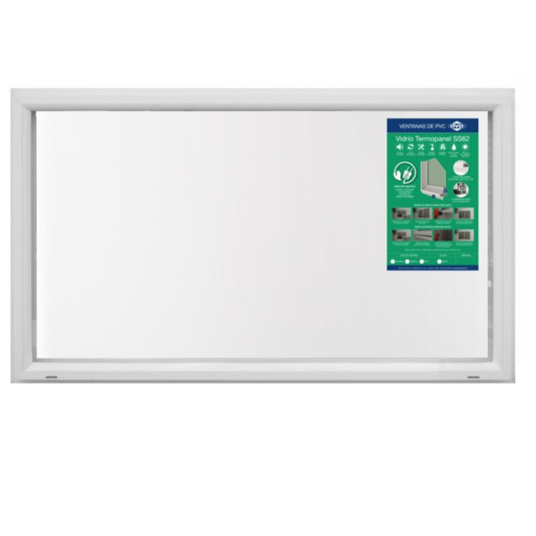 DVP - Ventana PVC Termopanel Fija Blanca 120x70cm DVP