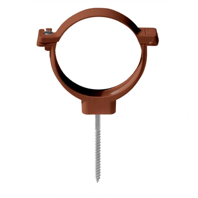 DVP - Clip Abrazadera para Tubo Bajada 80mm Café DVP - Café