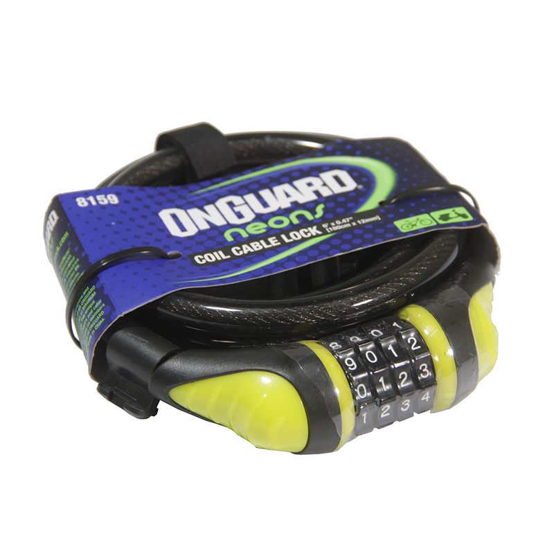 ONGUARD - Candado OnGuard Clave Espiral NS 180cmX12mm