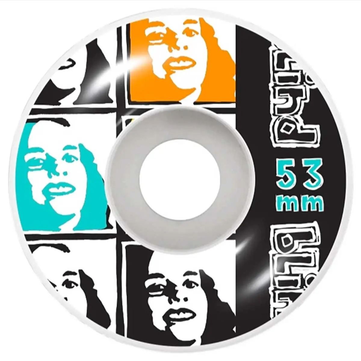 MAUI AND SONS - Ruedas de Skate Unisex Psychedelic Multi Girl Multicolor Blind MAUI AND SONS