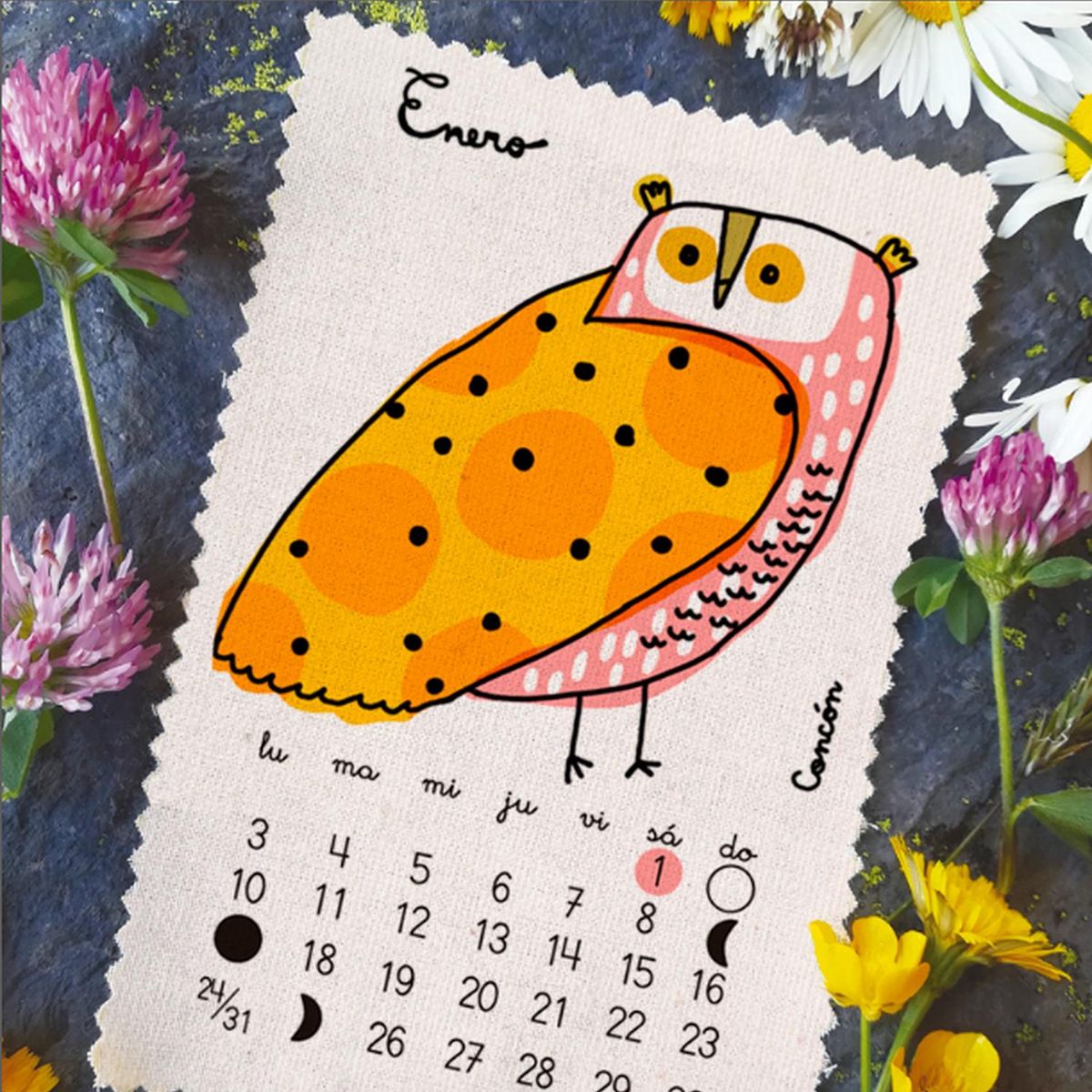 PAJARITO DE MIMBRE - Calendario 2022 Aves Pajarito de Mimbre