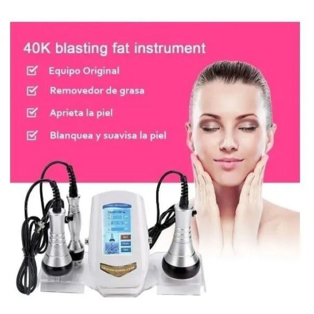 DE TODO Y MAS - Maquina Cavitación 40K + Radiofrecuencia 3 en 1 DETODOYMAS