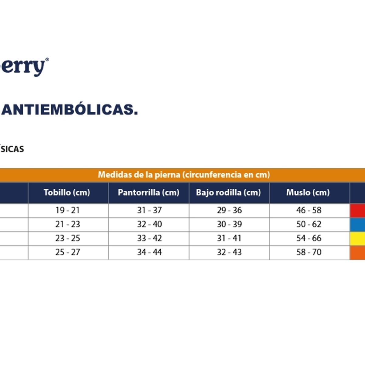 CRANBERRY - MEDIAS ANTIEMBÓLICAS TALLA S CRANBERRY