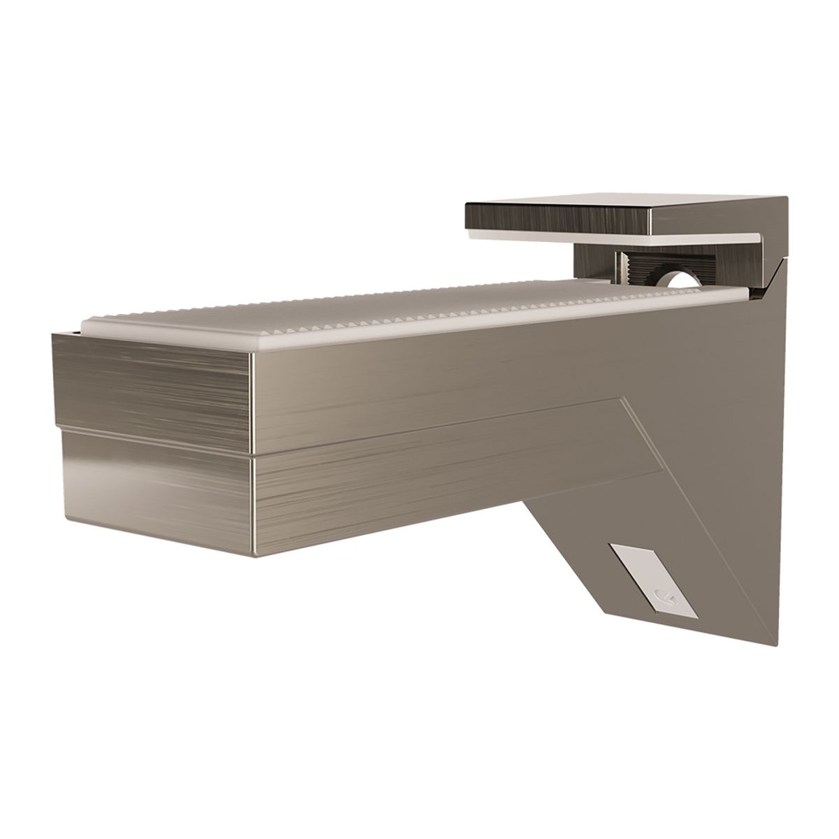 HBT - 2 Soportes Repisa Cristal Kalabrone Cromo 8-30 mm