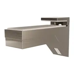 HBT - 2 Soportes Repisa Cristal Kalabrone Cromo 8-30 mm