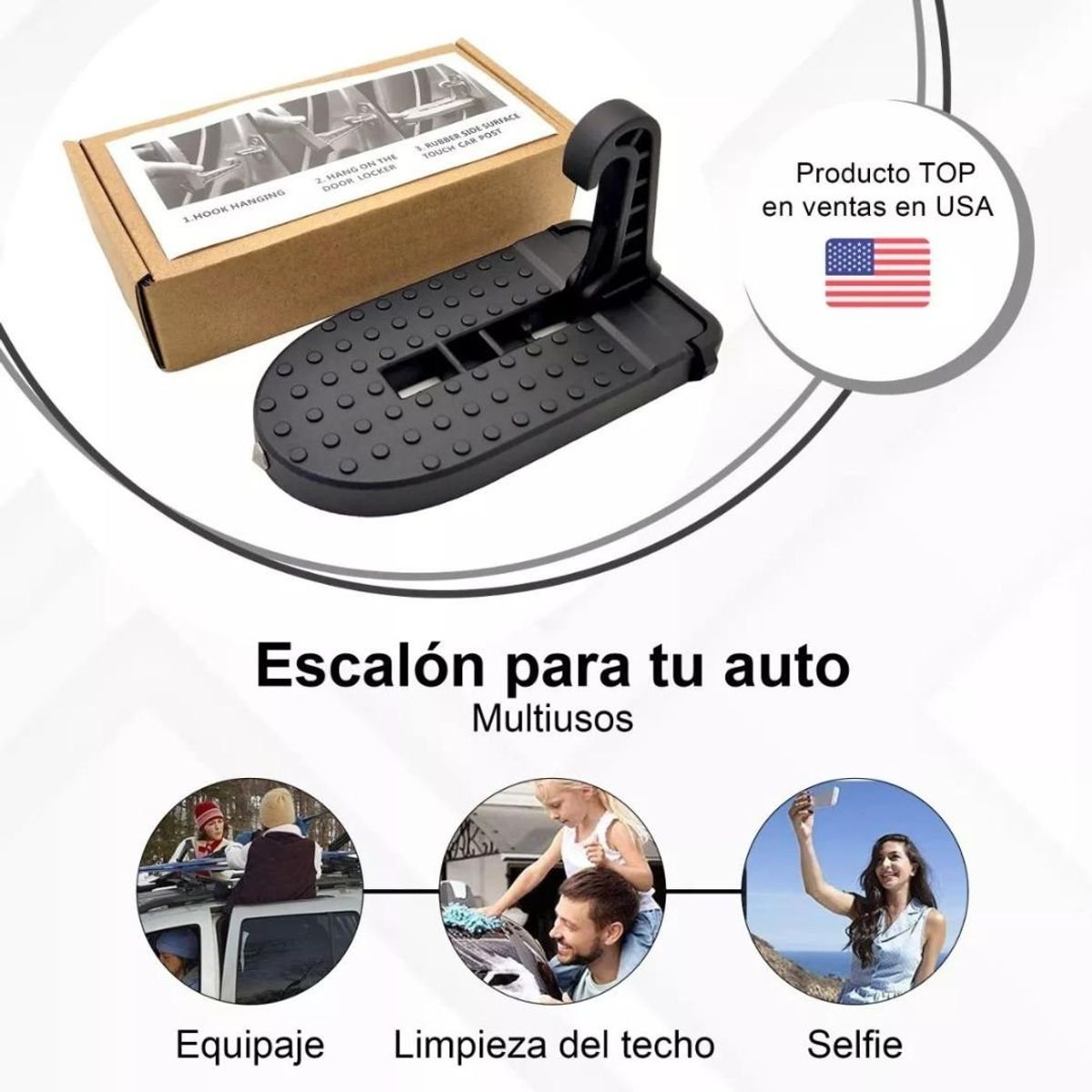 GENERICO - Pisadera Para Camioneta Plegable Escalon universal martillo