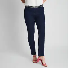 LORENZO DI PONTTI - Jeans Slim Push Up 5 Bolsillos Con Cinturón