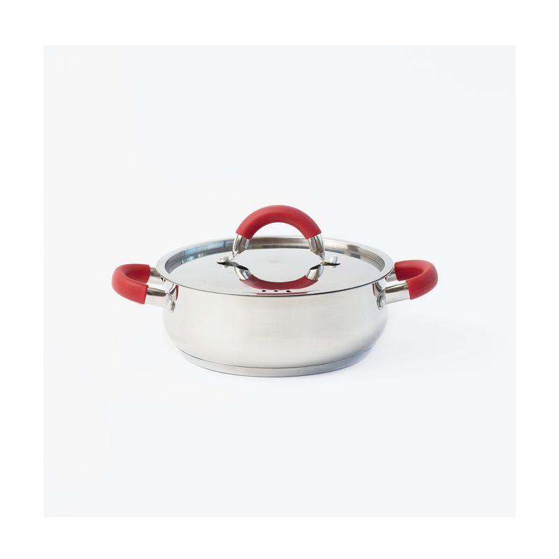 BOLTON - Olla arrocera de acero inoxidable 2 litros.