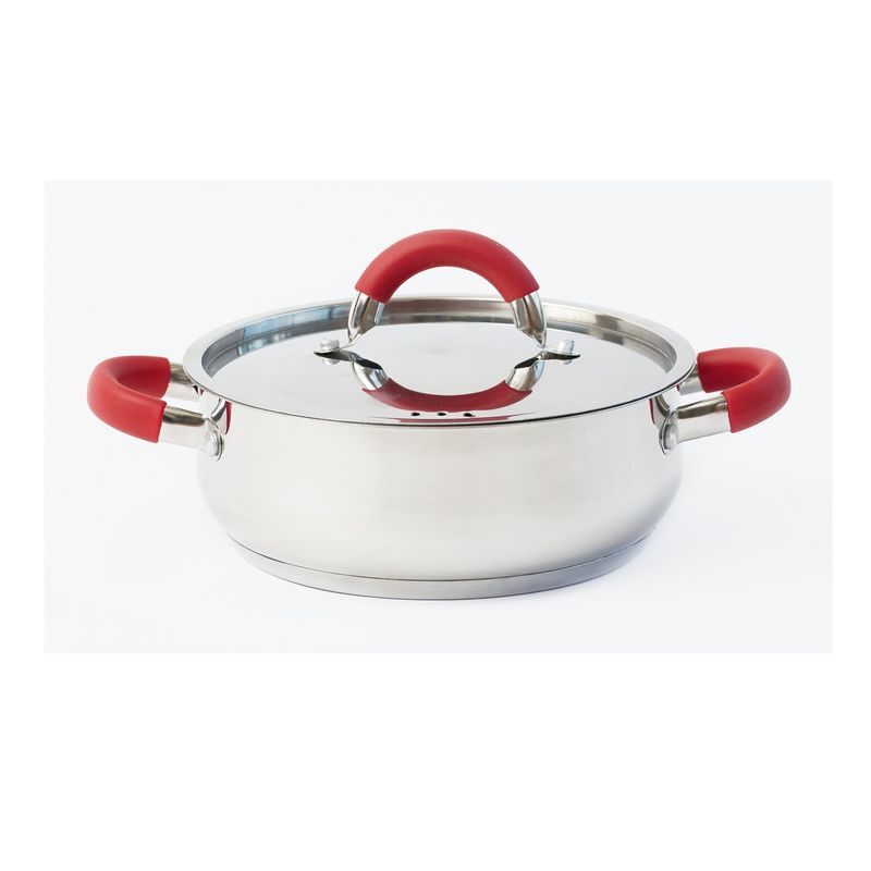BOLTON - Olla arrocera de acero inoxidable 3.5 litros
