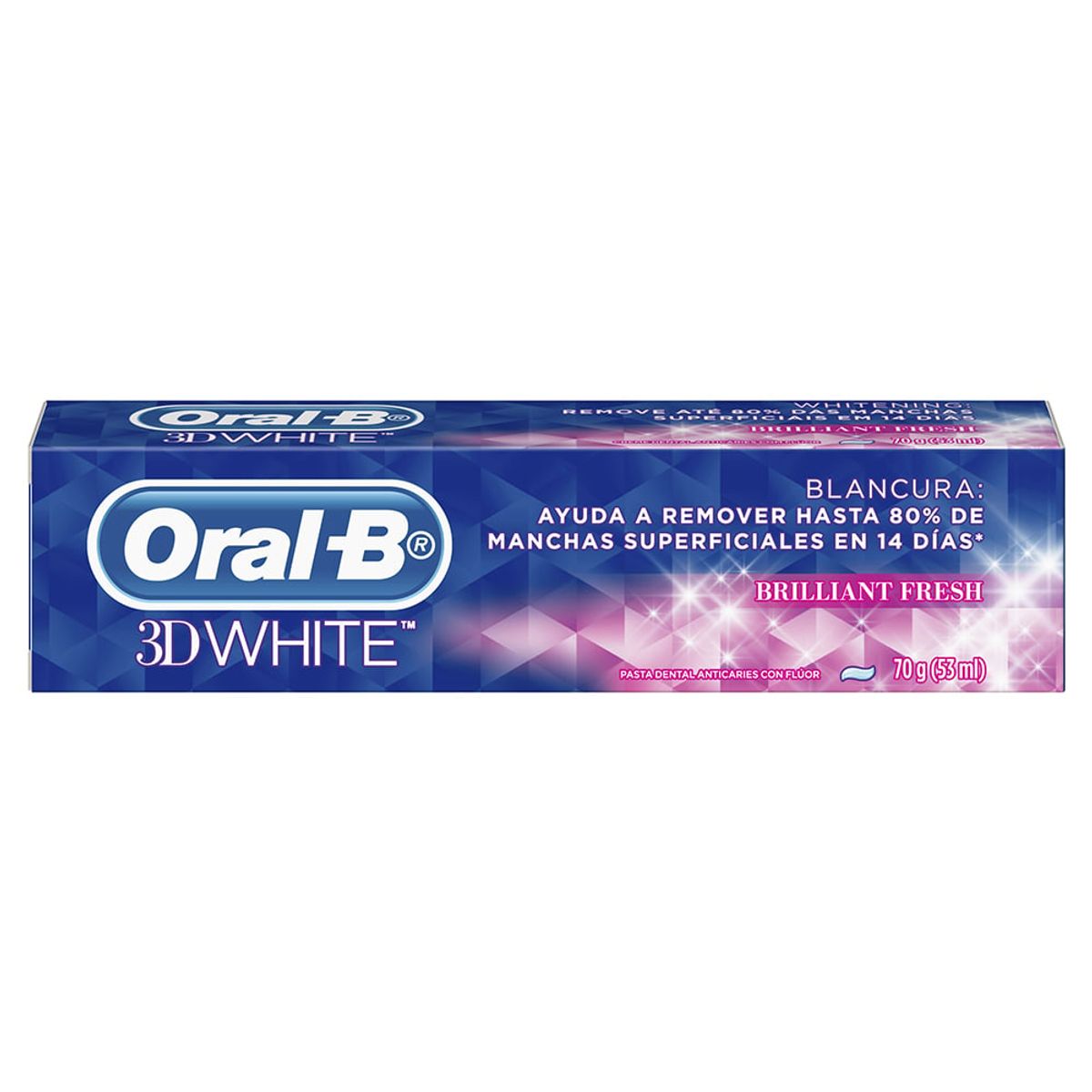 ORAL B - Pack 2 Pasta de dientes Oral-B 3Dwhite + 4 Repuestos P.clean
