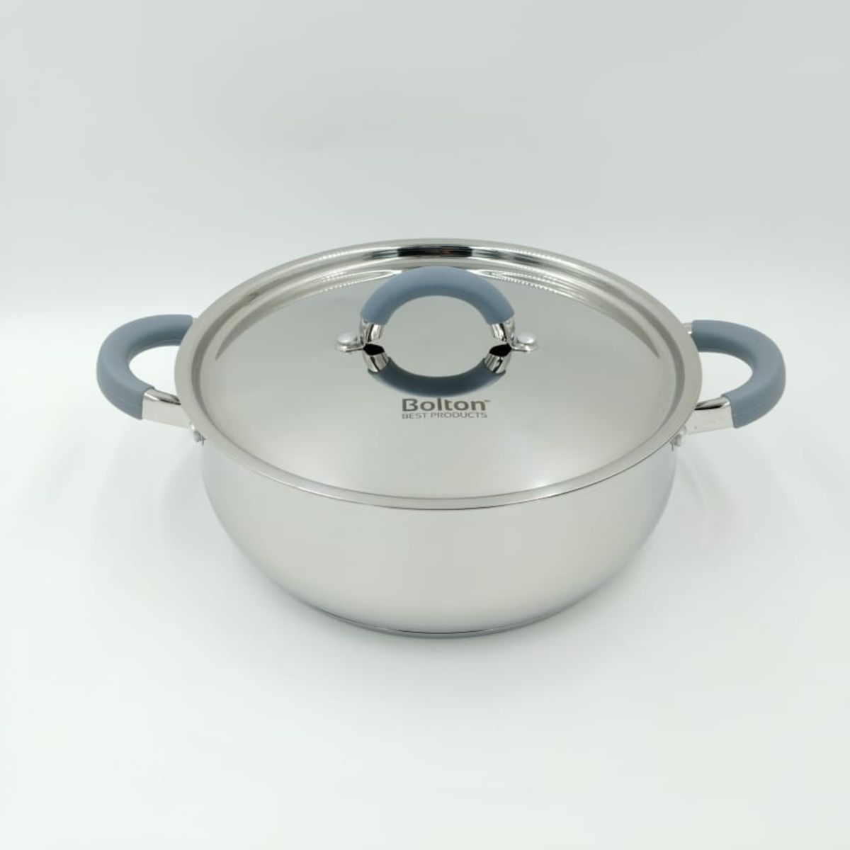 BOLTON - Olla arrocera de acero inoxidable 7.5 litros