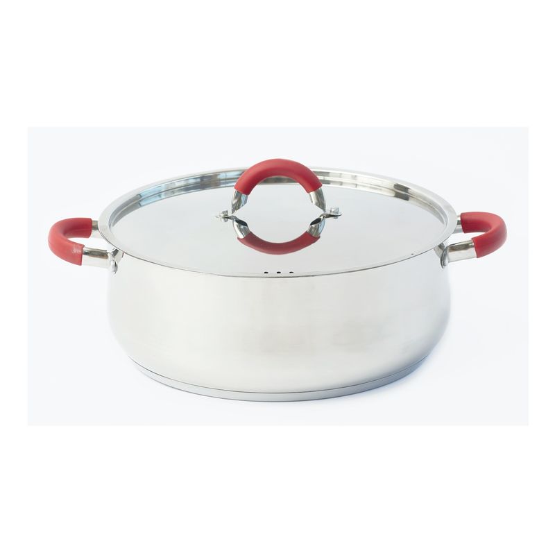 BOLTON - Olla arrocera de acero inoxidable 7.5 litros