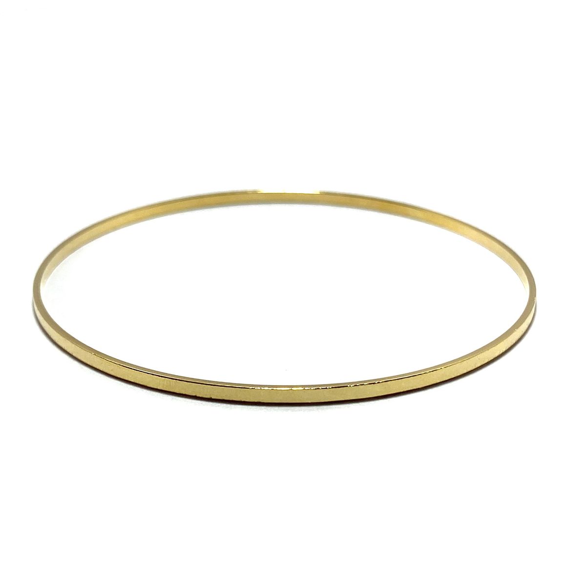 COGGIOLA - Pulsera Esclava Fina Satinada Enchapada Oro 18K