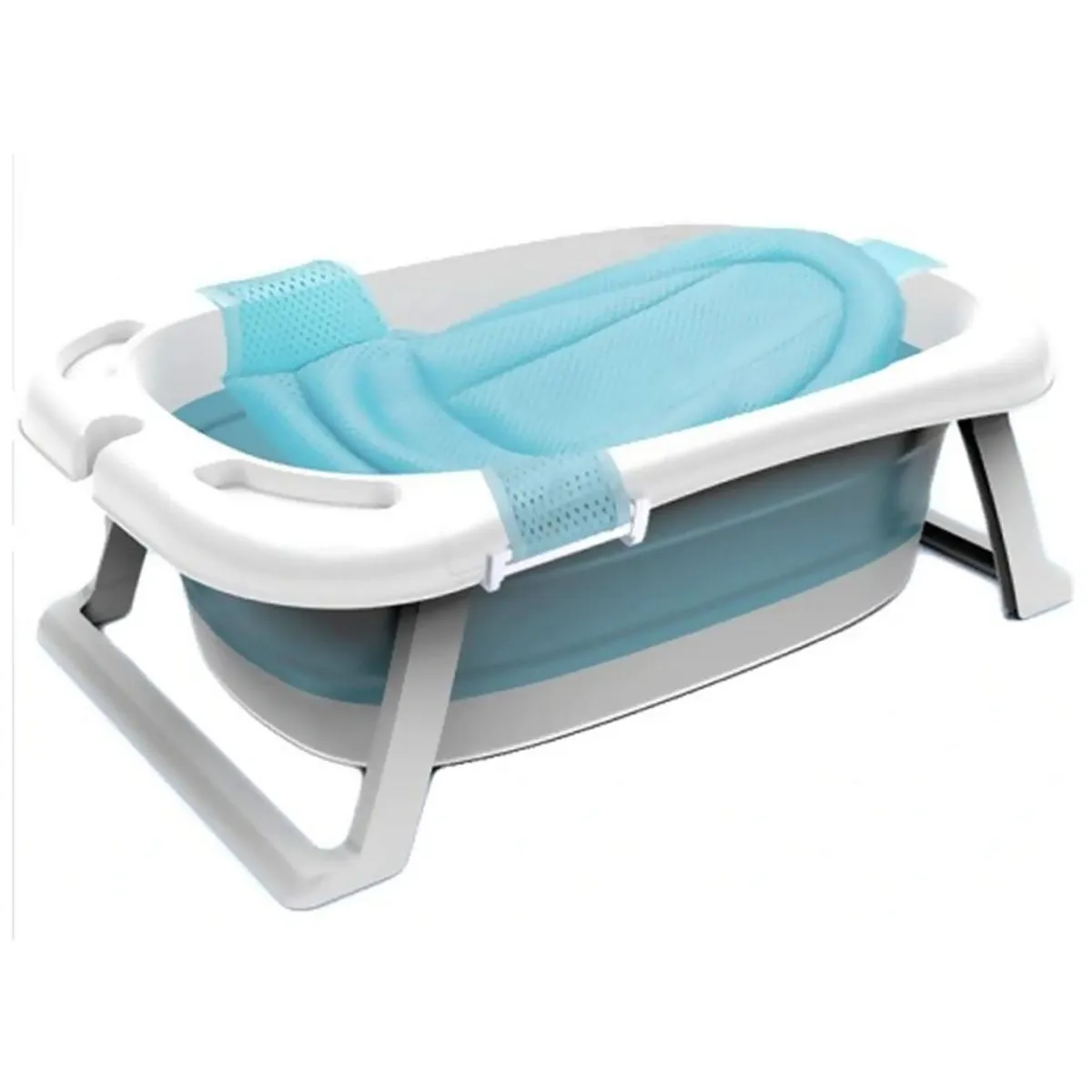 DETODOYMAS - Tina Bañera Plegable Para Bebé Antideslizante + Malla DETODOYMAS