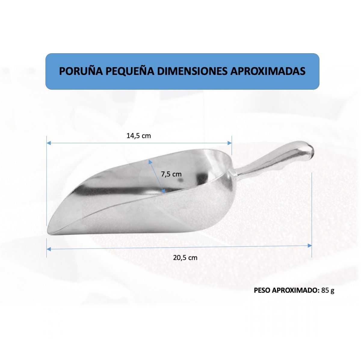 GENERICO - Poruña De Aluminio 1/4 Kg Aprox 20 Cms De Longitud