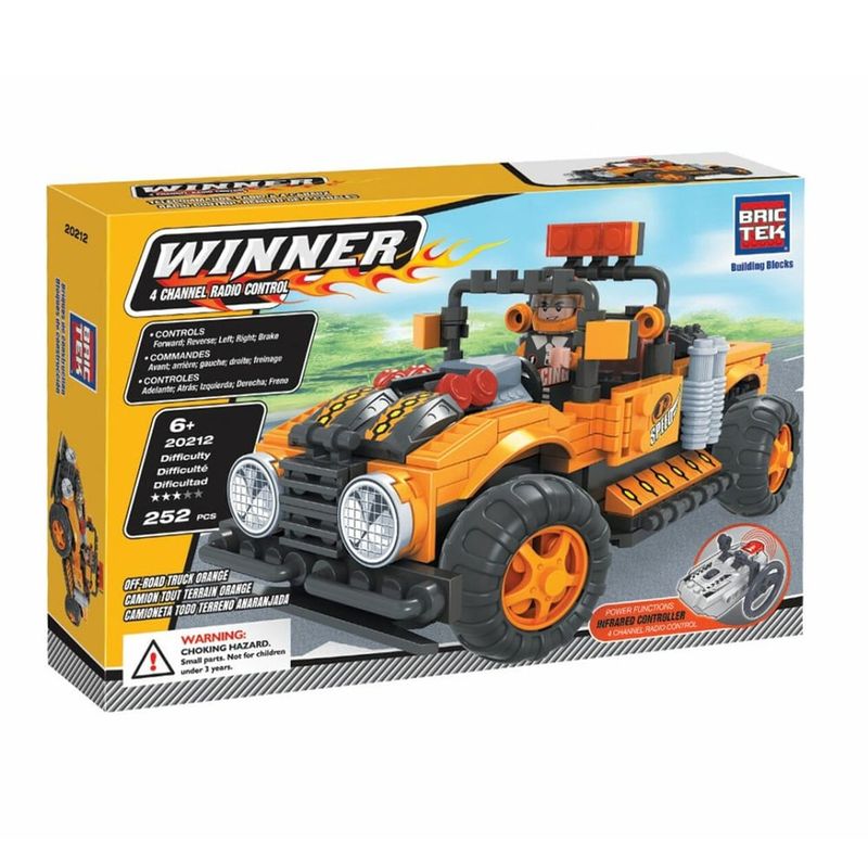 BRICTEK - BRICTEK BLOQUES ARMABLES RC ACTION OFF-ROAD TRUCK ORANGE