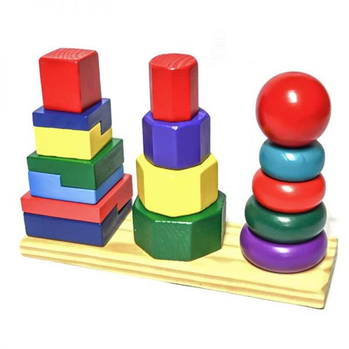 MIA JUGUETERIA - TORRE ENCAJE TRIPLE MADERA MÍA JUGUETERÍA