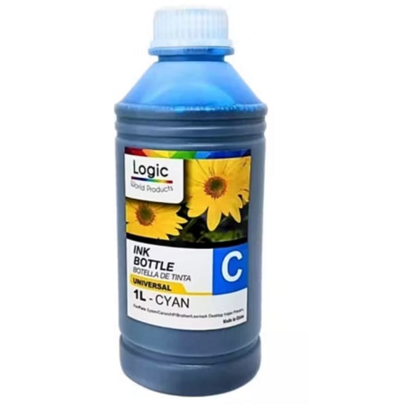 GENERICO - Botella de tinta universal 1 Litro Cyan