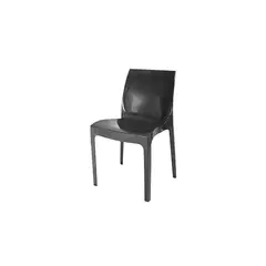 DVP - Silla Plástica Negra Resistente con Filtro UV - Negro.