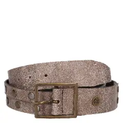 PANAMA JACK - Cinturón Mujer 100% Cuero Beige