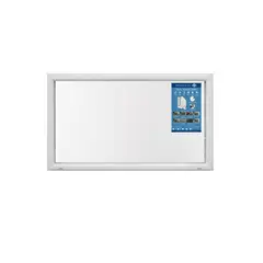DVP - Ventana Vidrio Simple Pvc 120x70cm Fija Blanca