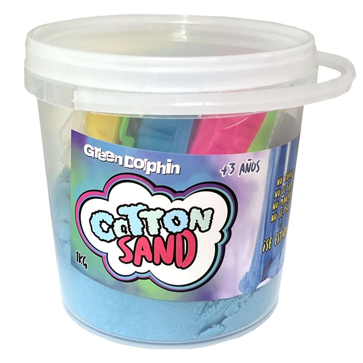 GREEN DOLPHIN - Arena Mágica Cotton Sand Azul 1 kg Green Dolphin