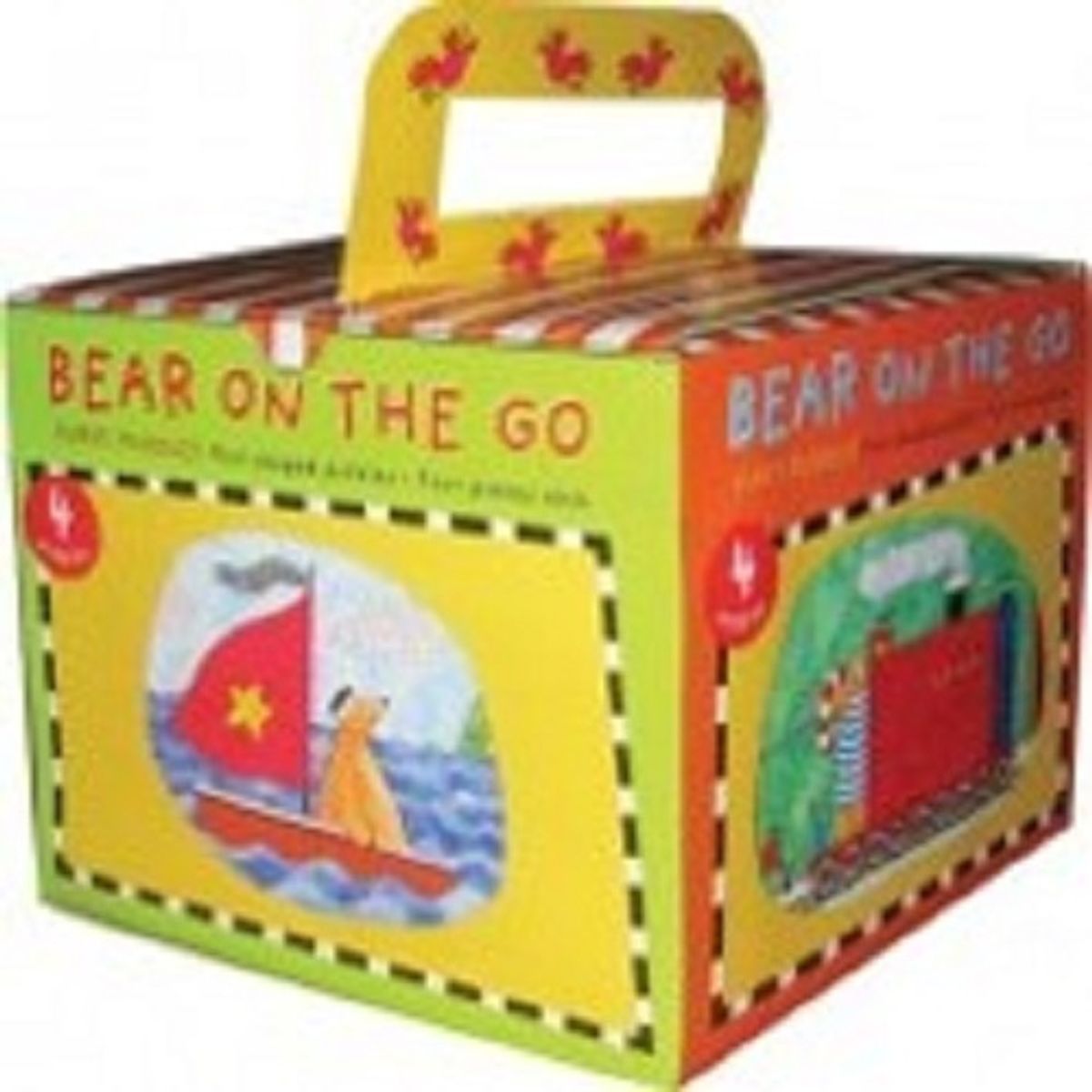 BAREFOOT BOOKS - Bear on the go First Puzzle 4 puzzles de cuatro piezas cu