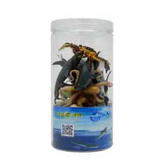 RECUR - Set Figuras de Animales del Mar 12 Piezas