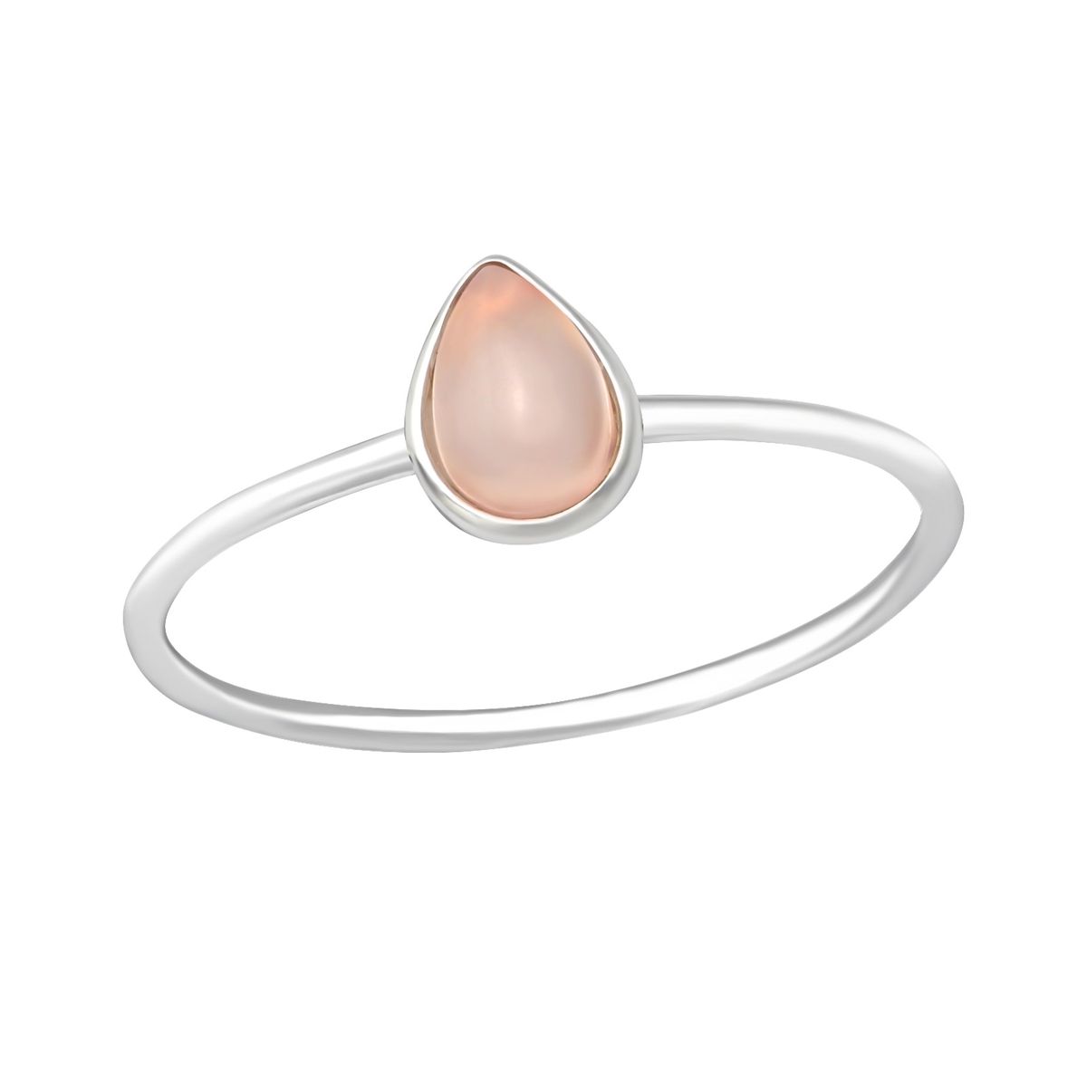 ZUZA COLLECTION - Anillo Cuarzo Rosado - Plata 925.