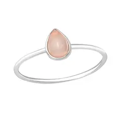 ZUZA COLLECTION - Anillo Cuarzo Rosado - Plata 925.