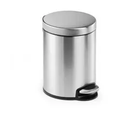 DURABLE - Papelero 5L Acero Inoxidable Con Pedal