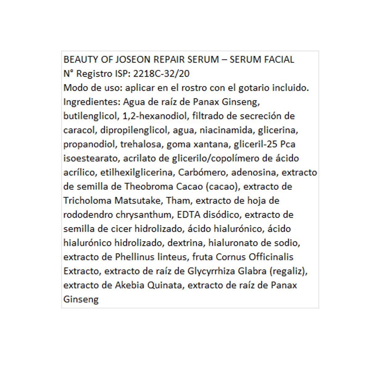 BEAUTY OF JOSEON - Serum Calmante Pieles mixtas y grasas con Té Verde y Pantenol - Beauty of Joseon,